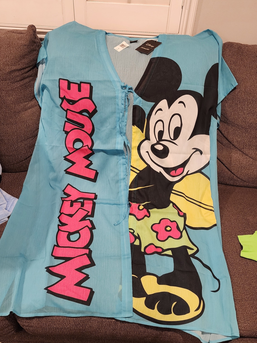 Mickey Mouse Blue Graphic Cover-Up